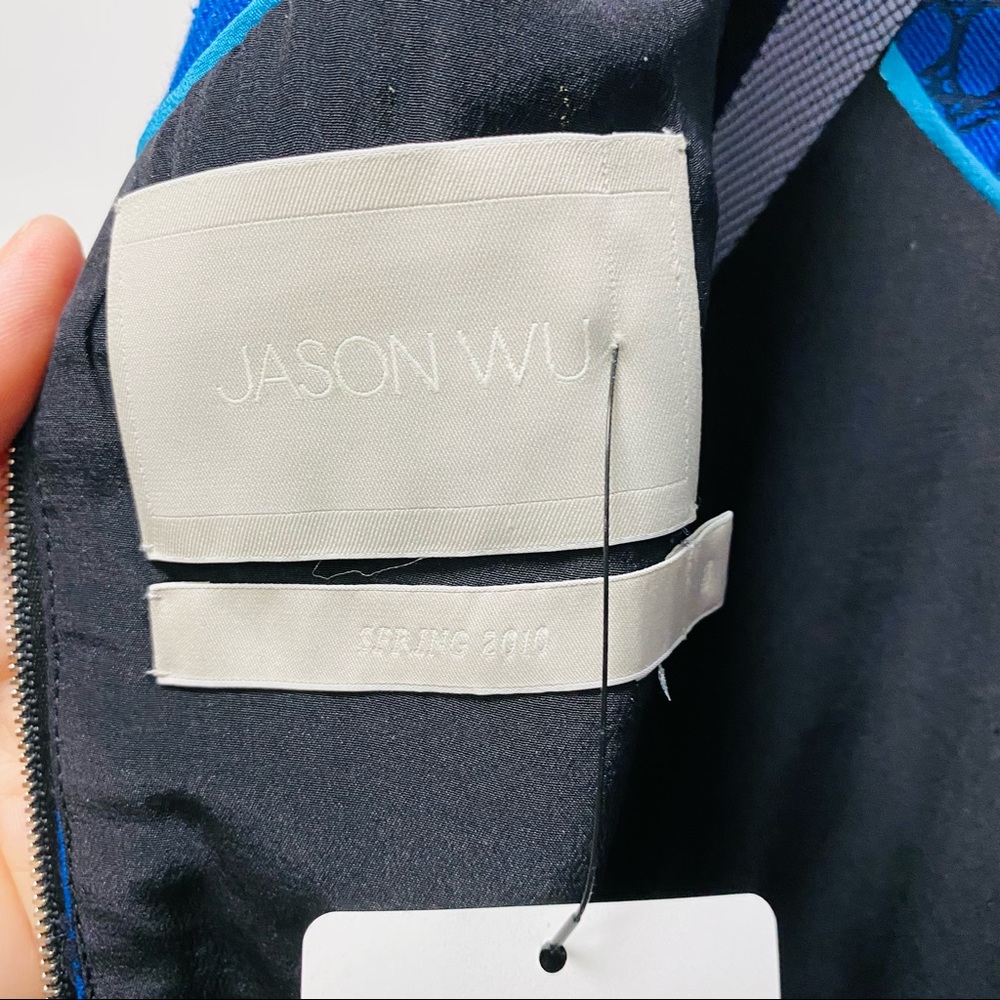 NWOT Jason Wu Crew Dress Blue Knee-Length Size2 Drop Waist.Feel like a princess - Picture 8 of 10